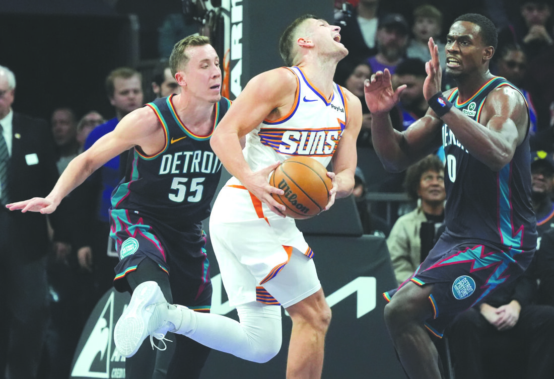 Brooks goes off for 40 in Suns’ win over Detroit